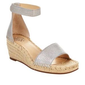 Vince Camuto Jesla Leather Espradrille Wedge Sandal